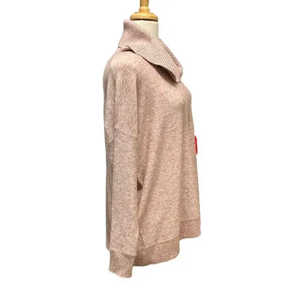 Sundance Sweater Sz M Gracie Isle Cowl Neck Pink Oversized Cozy Cottagecore - Picture 4 of 9